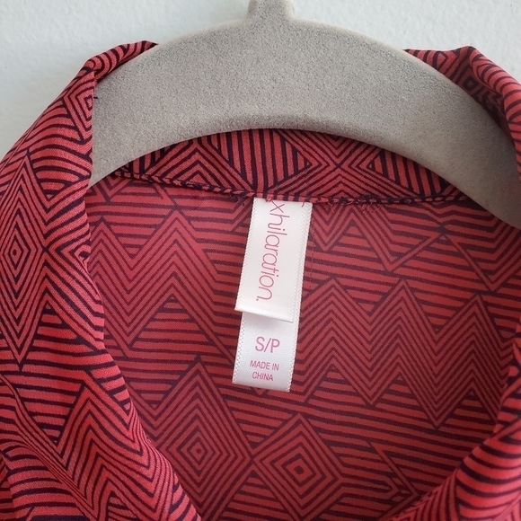 Xhileration | Small | Sheer Heart Cut-Out Blouse - Picture 3 of 7